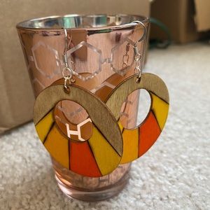 Wood Burned Earrings